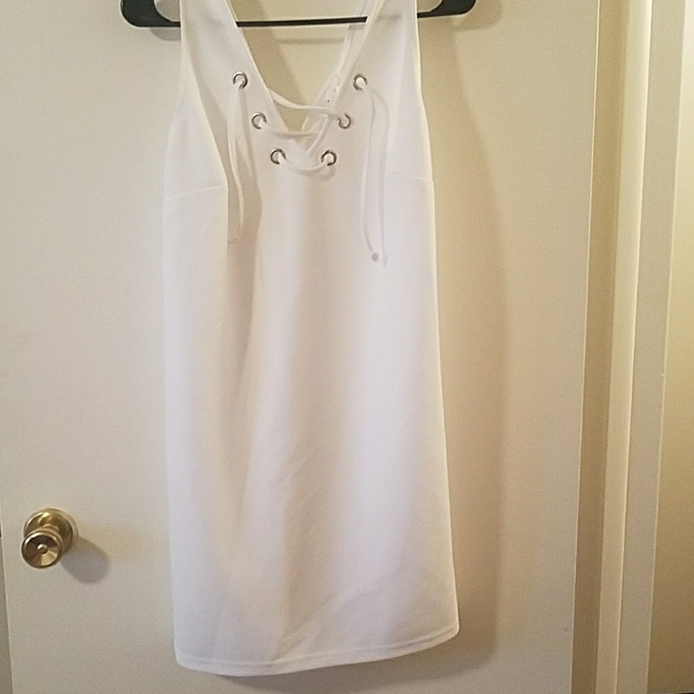 White beach dress
